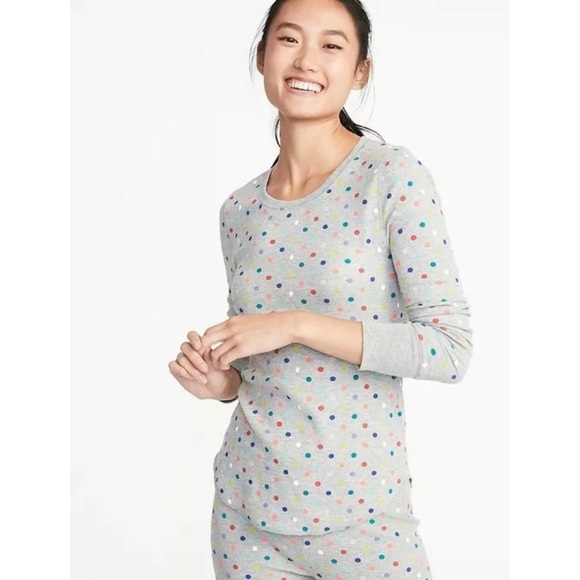 Old Navy Other - Old Navy Multi Dots Thermal Knit Top